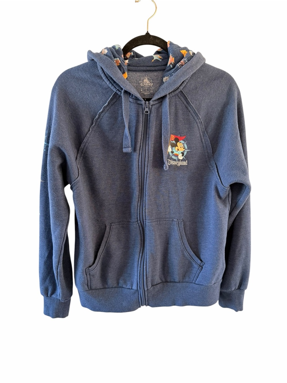 Walt Disney World Parks Zip Hoodie Long Sleeve Mickey Mouse size M